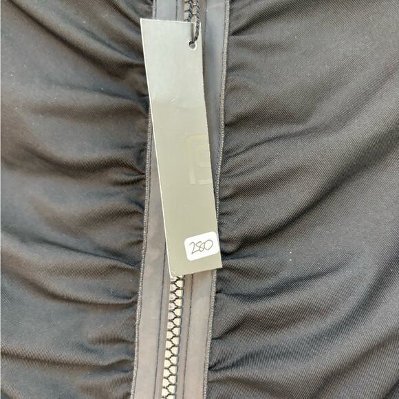 NWT LeSwim Ruched Rashie Size 8 Long Sleeve Rash Guard UPF 50+ Medium Le Swim - Picture 5 of 9